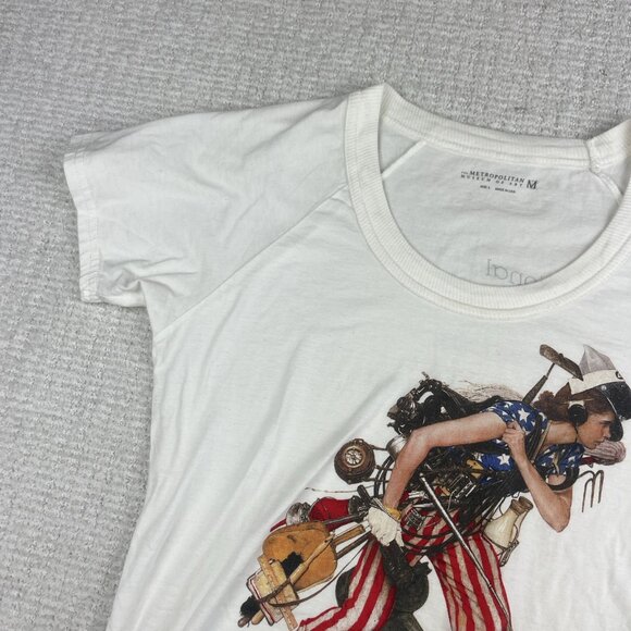 VTG Liberty Girl, Norman Rockwell Metropolitan Museum of Art T-shirt USA Sz L - Picture 3 of 16